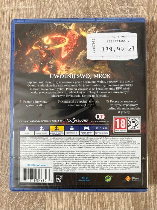 Nioh 2 - PS4 - Team Ninja - PL - NOWA, FOLIA