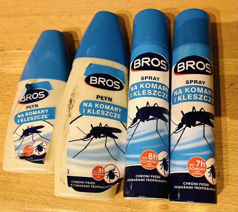 Bros spraye i plyny na komary i kleszcze