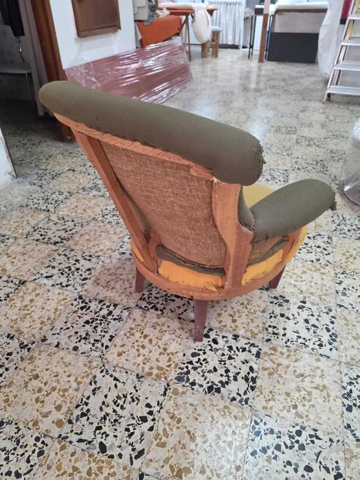 Cadeirão / Senhorinha Antiga Para Estofar