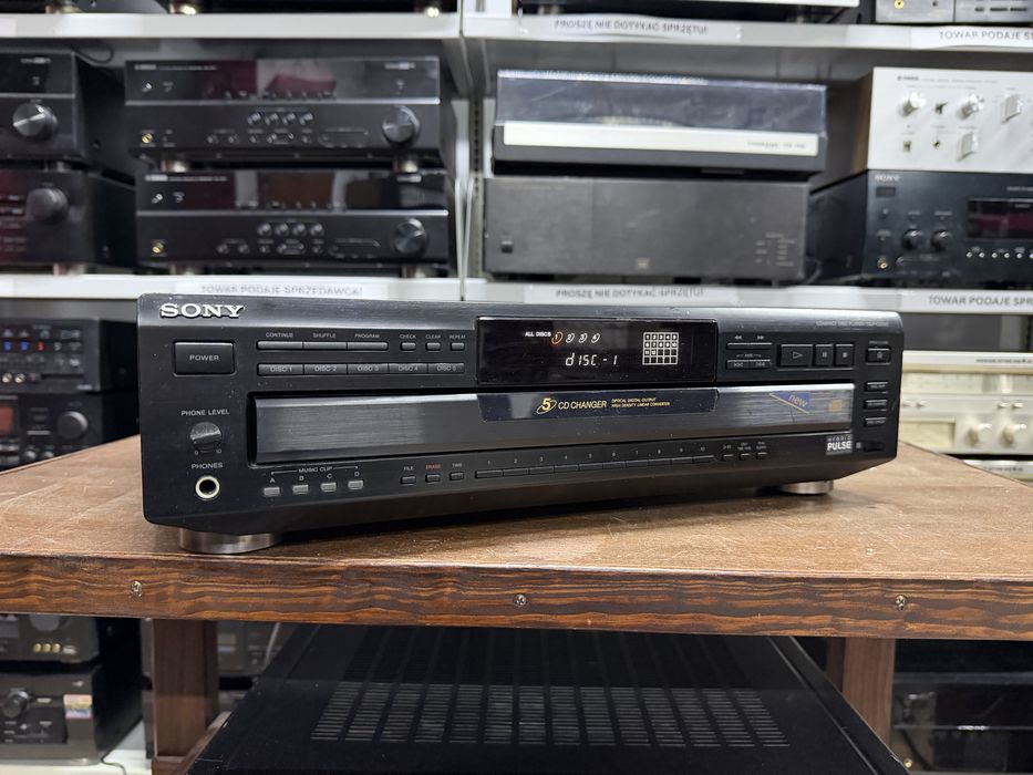 ‼️ Sony CDP-CE505 – Zmieniarka CD 5-Płytowa Hi-Fi z Programowaniem Utworów, Funkcją Powtarzania i Trybem Shuffle | Audio Room