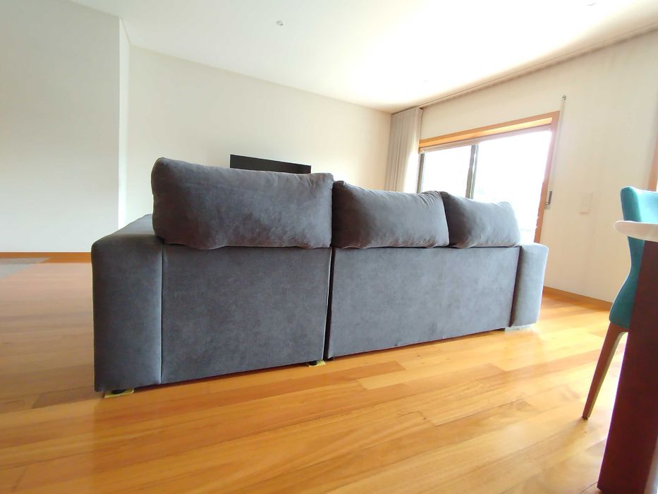 Sofá 3 lugares com chaise