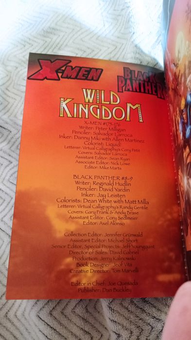 komiks Marvel - Wild Kingdom (X-Men #175-176, Black Panther #8-9)