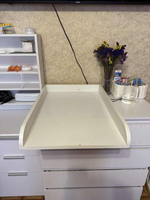 Пеленальна накладка на комод разом з матрасиком