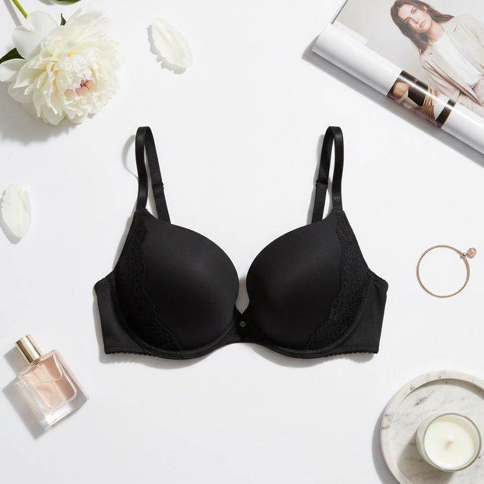 Biustonosz push-up 75B czarny