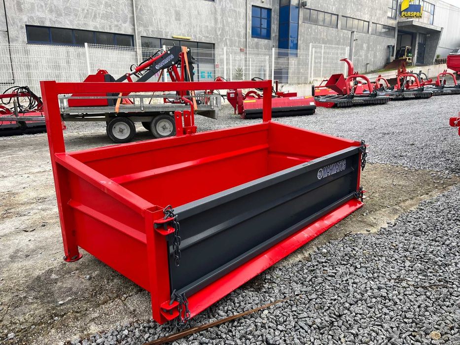 Caixa de carga/gamela para trator reforçada 1.70m c/ báscula NOVO