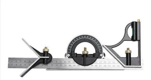 Угольник комбинированный с уровнем и транспортиром
