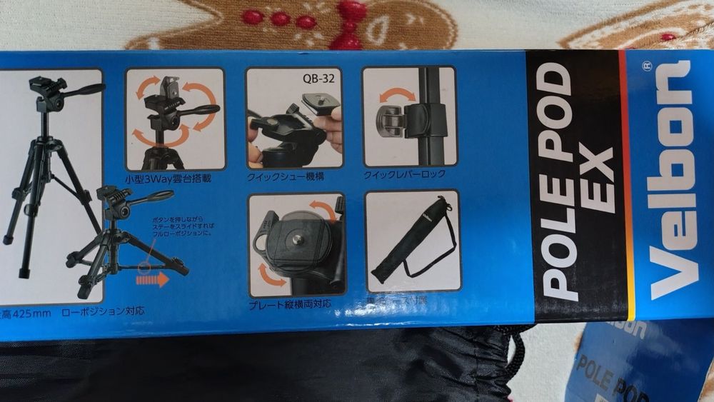 Монопод -штатив Velbon для фотоаппаратов и видеокамер PolePodEx