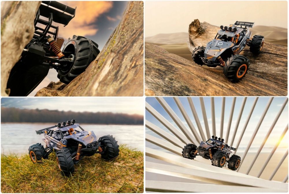Samochód Zdalnie Sterowany Auto RC X WAVE do 45km/h Napęd 4x4 Prezent
