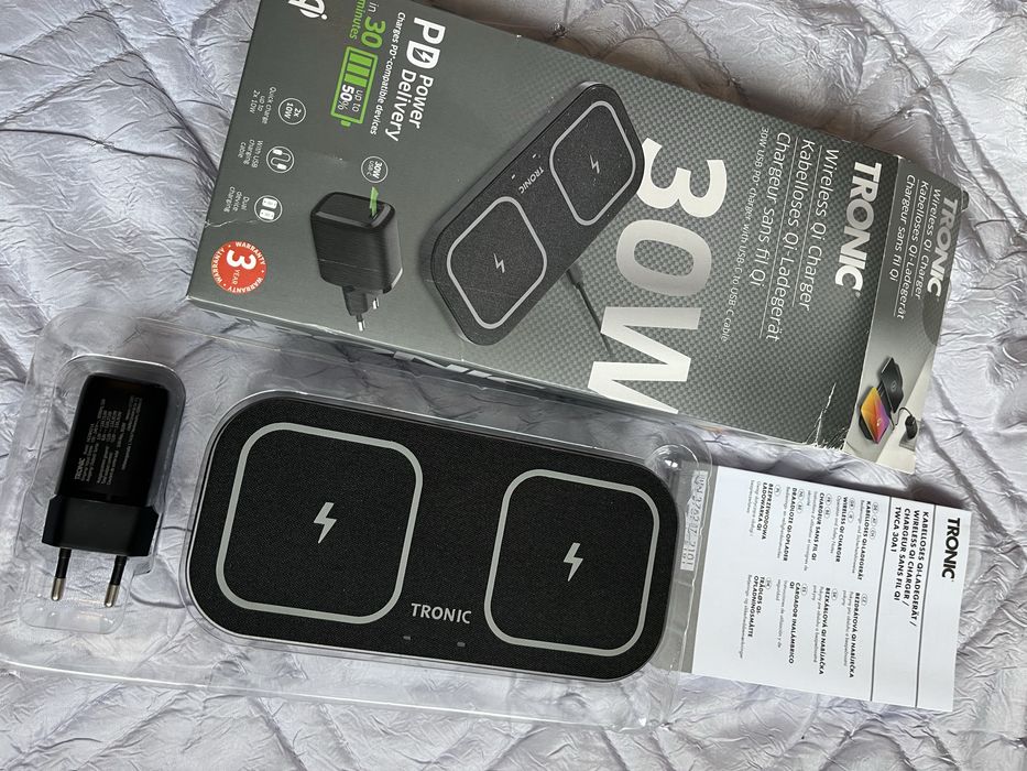 Ładowarka indukcyjna podwójna 30W Tronic