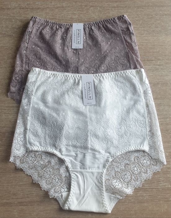 2×Damskie majtki figi z wysokim stanem 4XL