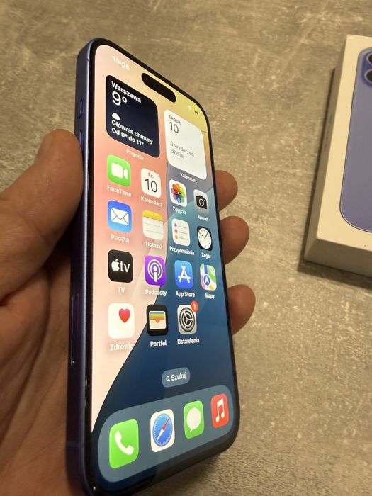 iPhone 16 Ultramarine 128 GB  Stan idealny Bateria 100%