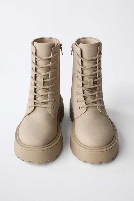 Нові черевики ботинки Zara розмір 35 на шнурівці та блискавці