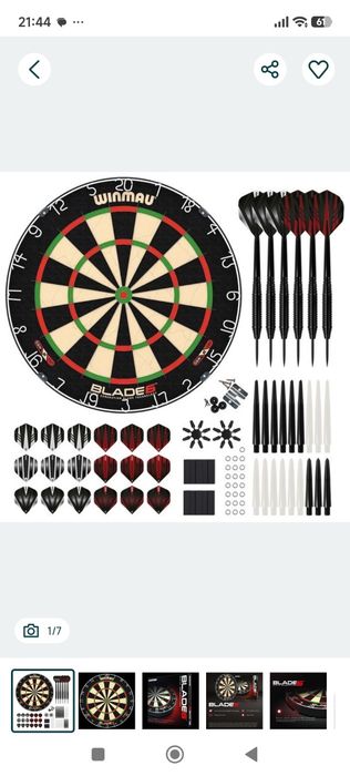 Winmau Blade 6 + lotki i akcesoria