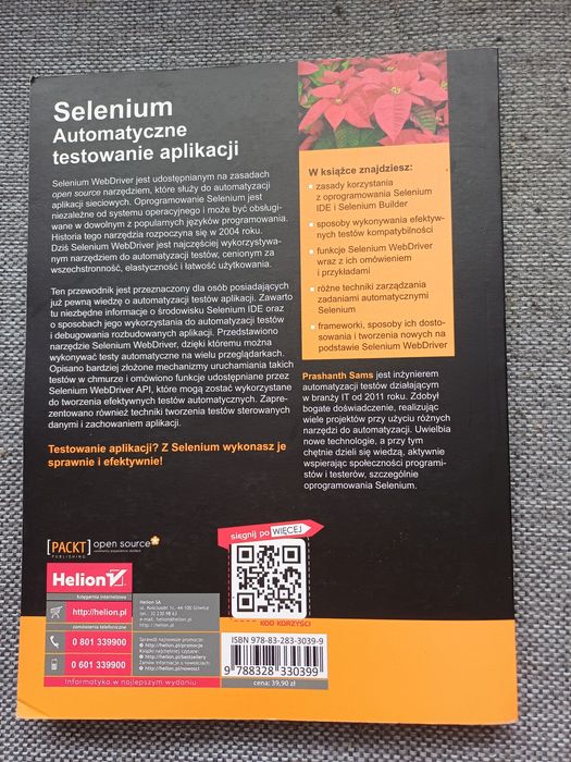 Książka Selenium Automatyczne testowanie aplikacji