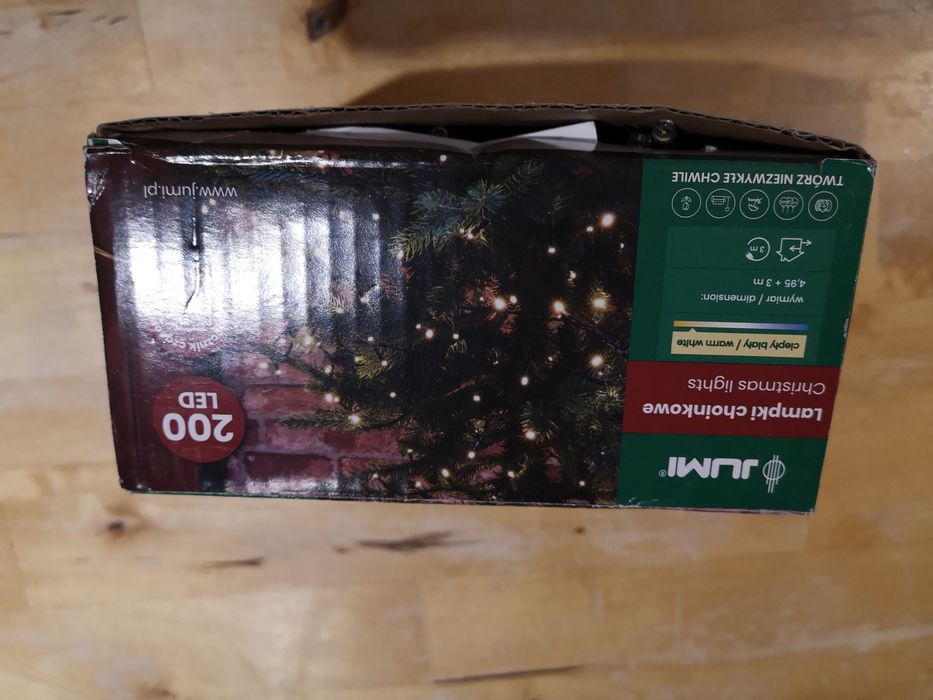 Lampki nowe LED 200, choinkowe, barwa ciepła