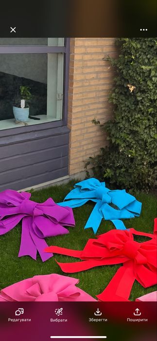 Бант на двері, бант на автомобіль, бант 100 см, новорічний бант