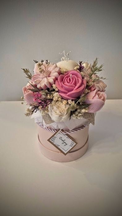 Flowerbox ze świec sojowych
