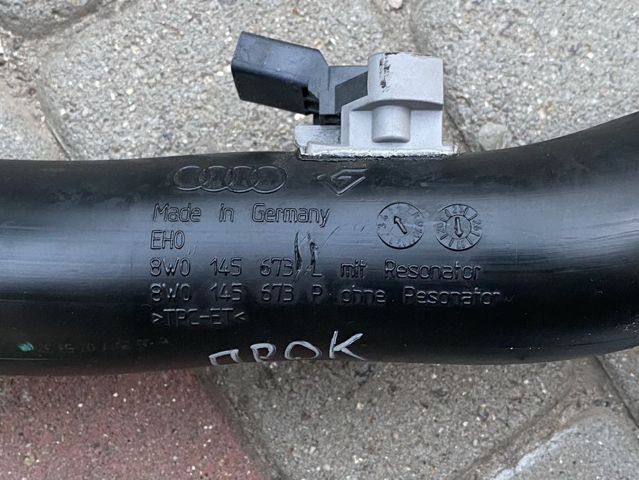 Патрубок шланг інтеркулера audi a4 b9 a5 f5 8w q5 80a