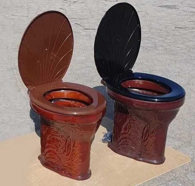 Новый коричневый уличный унитаз Флора, дачный, садовый. Дачний унітаз ...