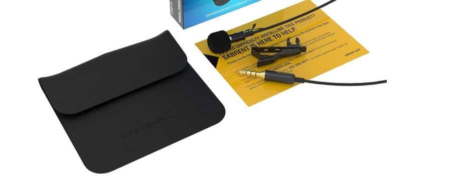 Sabrent AU-SMCR Mikrofon z Klipsem miniJack 3,5mm