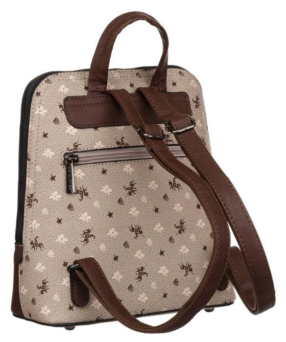 elegancki plecaczek damski ze skóry ekologicznej - david jones