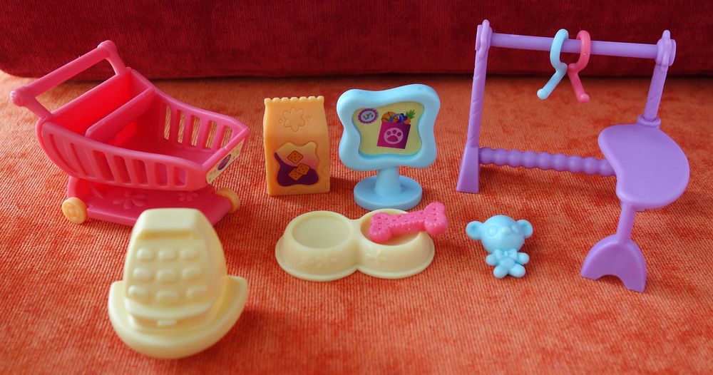 Littlest Pet Shop, LPS - figurki kot i koliber #343 #345 HASBRO