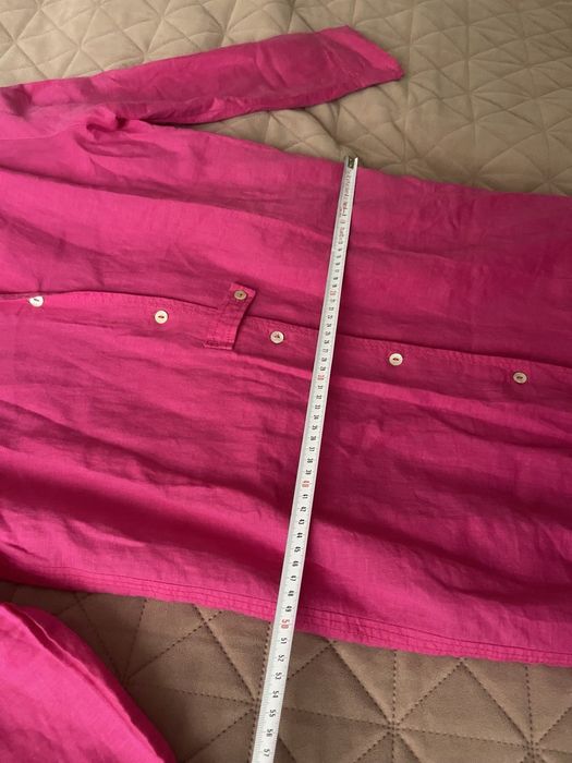 Туніка Zara,плаття-сорочка льняна ,S