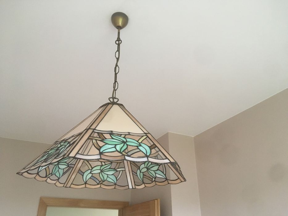 Lampa witrażowa wisząca