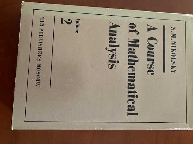 A Course of Mathematical Analysis S. M. Nikolsky