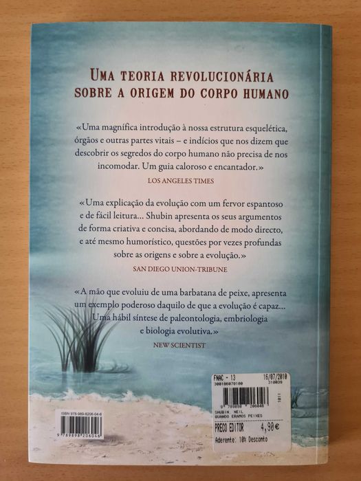 Livro "Quando Éramos Peixes" de Neil Shubin