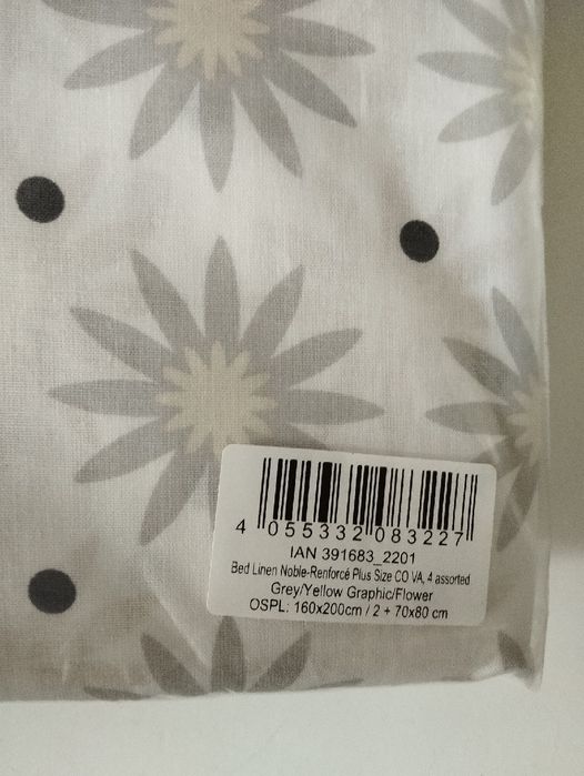Pościel czysta bawełna 100% 160/200+2x70/80 Livarno komplet pościeli