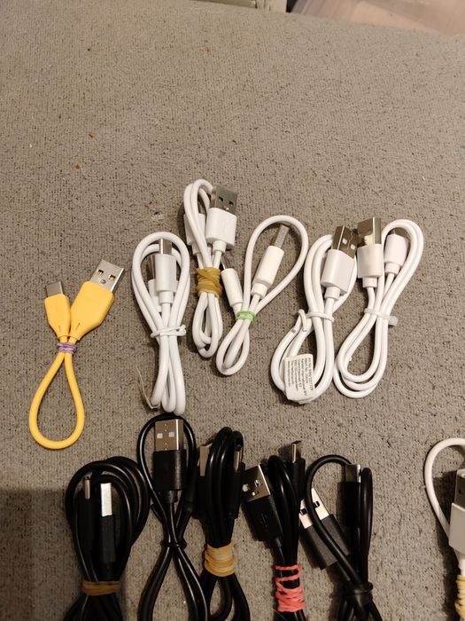 Kable USB C, micro USB, Jack to Jack, USB DC,  USB A JACK