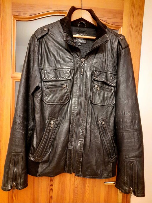 Skórzana ramoneska męska