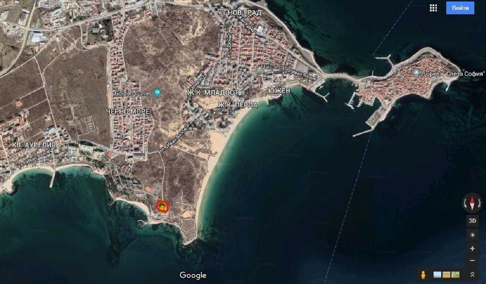 Квартира в Болгарии на первой линии моря в Несебре