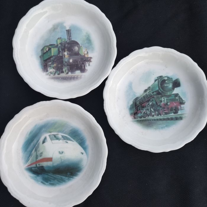 Lokomotywa talerze kolekcjonerskie porcelana