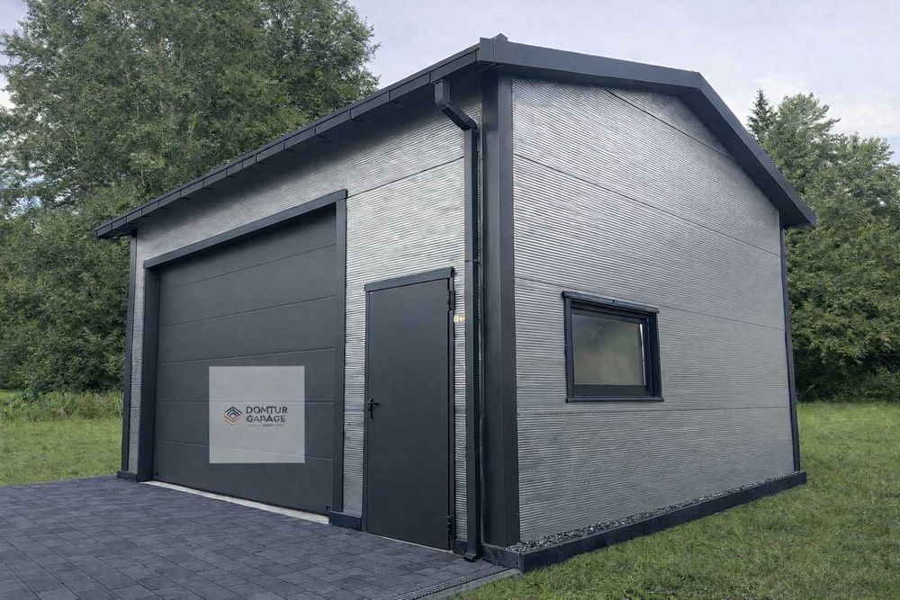 domek garaż budynek ocieplany hala z płyt warstwowych