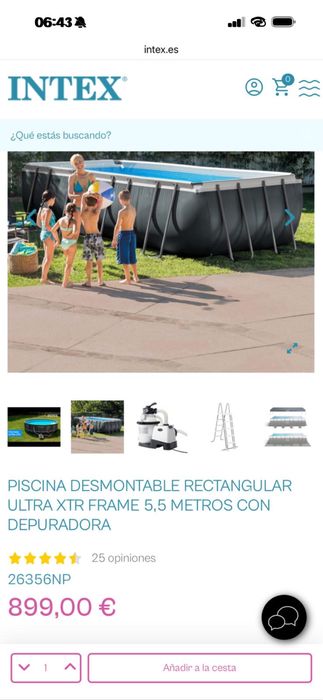 Piscina INTEX 549x274x132cm  model A18x9x52