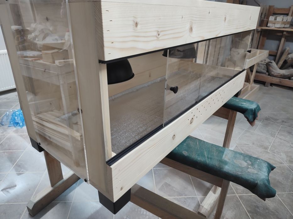 Terrarium drewniane dla agama gekon lamparci wąż