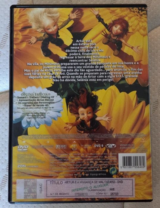 DVD Artur e a vingança maltazard