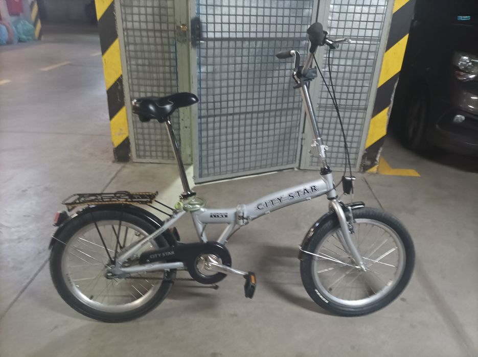 City Star aluminiowy  składak 20" 3 biegi  na 190cm
