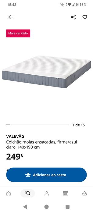 Colchão casal novo
