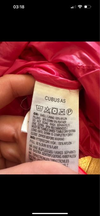 Pikowana kurtka puchowa dla dziewczynki cubus 164 cm