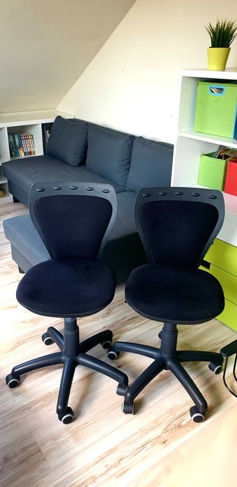 Fotel krzesło obrotowe dziecięce Ministyle czarny Nowy Styl