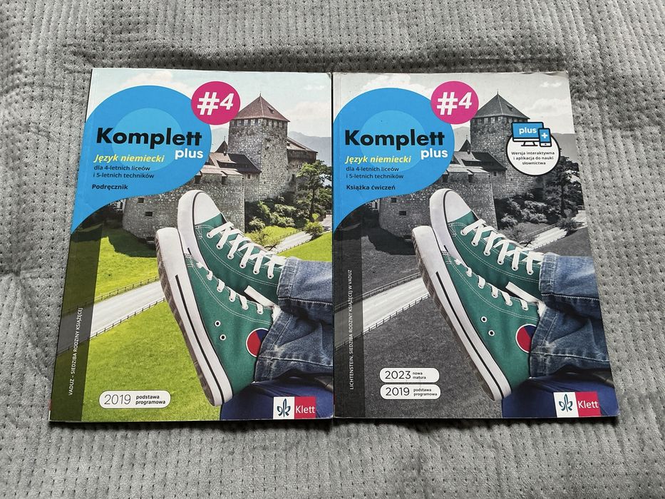 Podręcznik i zeszyt ćwiczeń z języka niemieckiego Komplett plus dla klasy 4