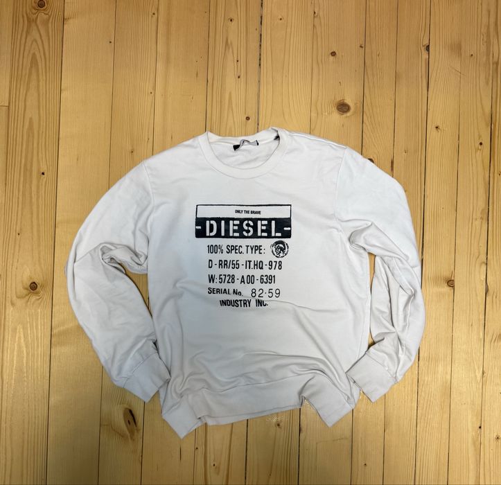 Білий світшот Diesel