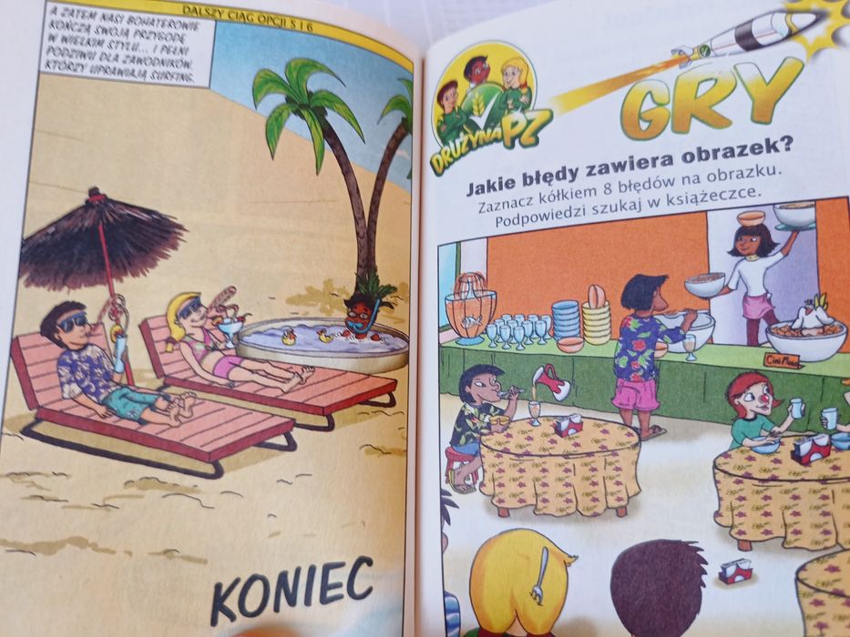 "Drużyna PZ",  Misja 1: Zawody surfingowe, komiksy, gry, quizy, itp.