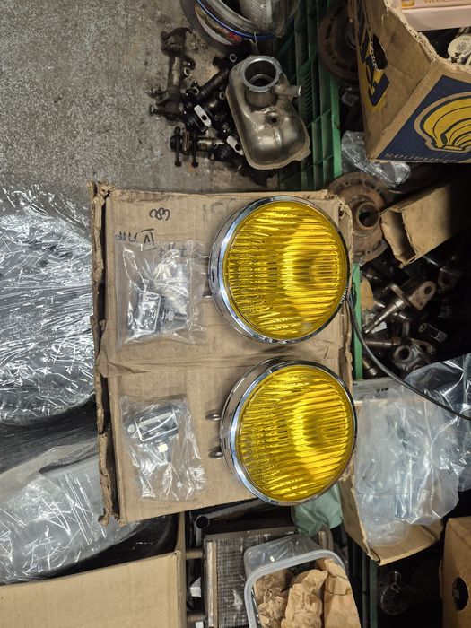 Fiat 126p Fiat 125p  + inne youngtimery i oldtimery halogeny  żółte szkło + chrom cudo  nowe