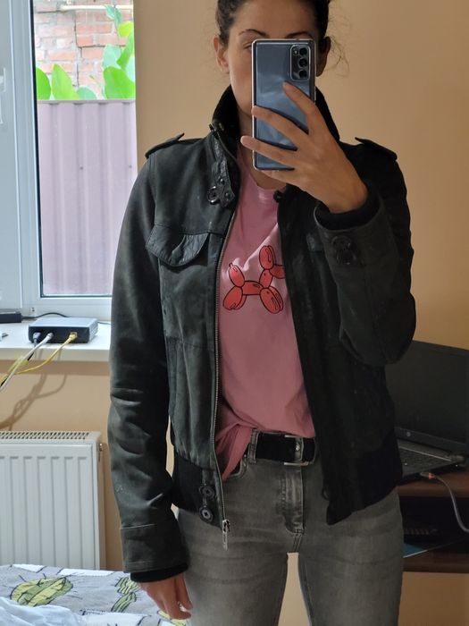 Кожаная куртка  Bershka