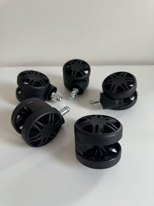 Kółka do fotela obrotowego gamingowego