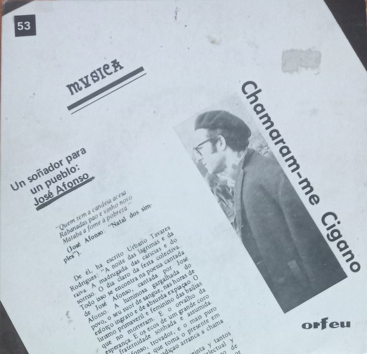 Discos vinil singles7 José Afonso